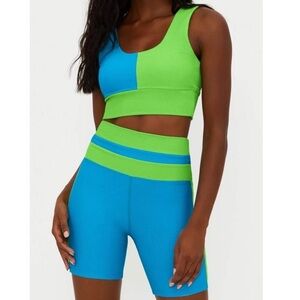 Beach Riot Palm Green Color block Set Size M